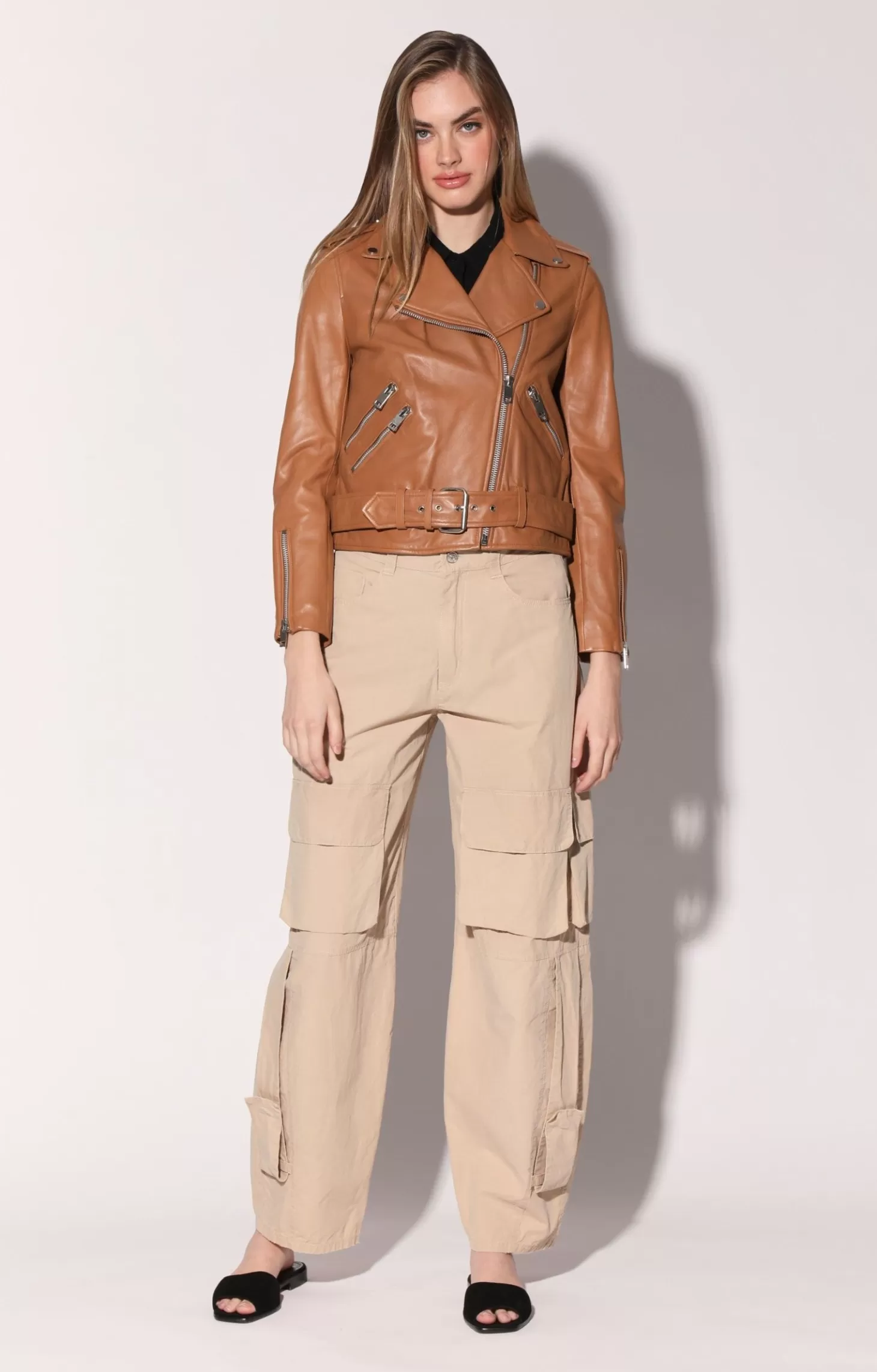 Allison Jacket, Camel-Leather>Walter Baker Outlet