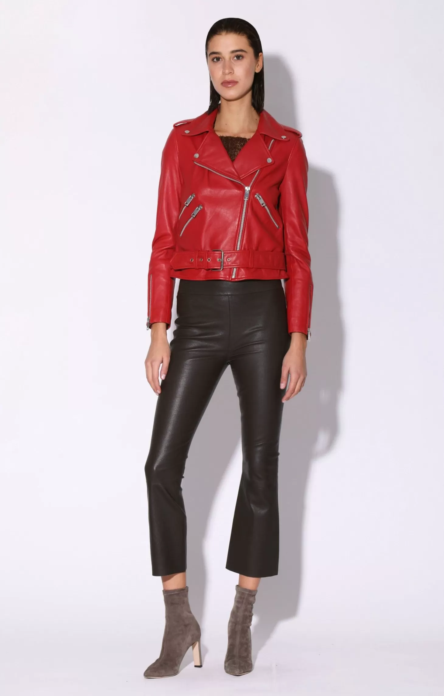 Allison Jacket, Red-Leather>Walter Baker Online