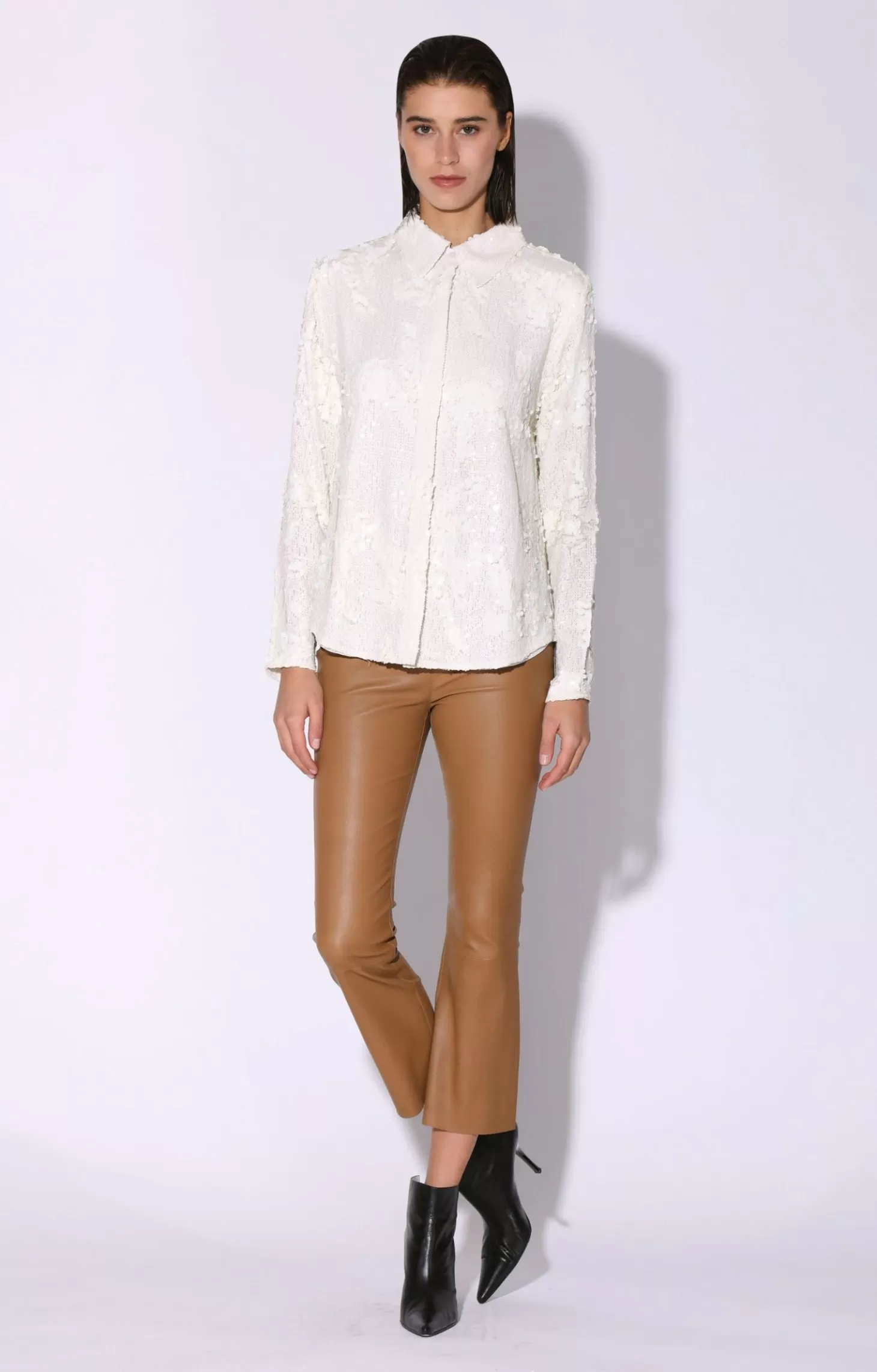 Athena Top, Vanilla Cloud Sequin>Walter Baker New