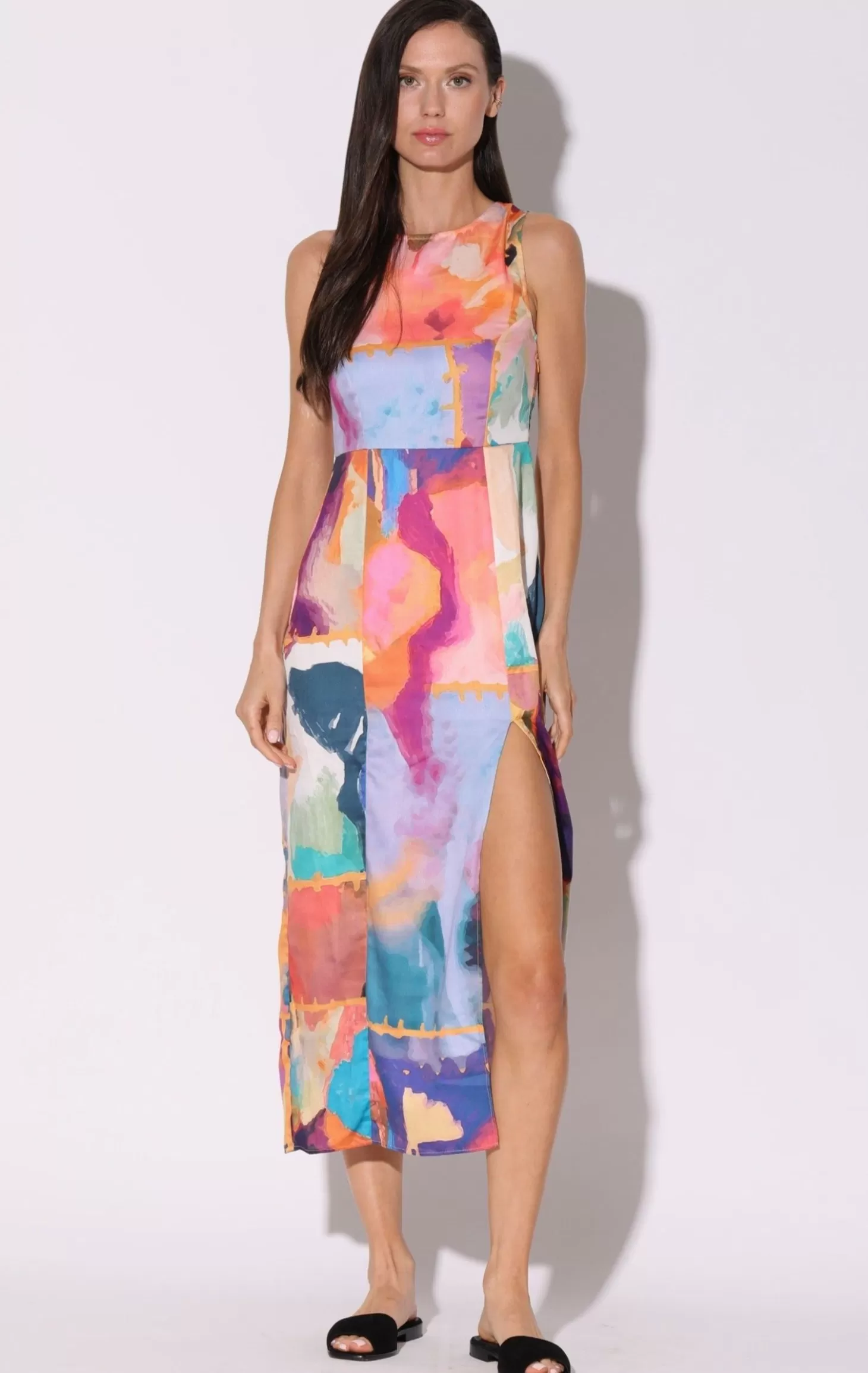 Aviva Dress, Mod Abstract>Walter Baker Hot