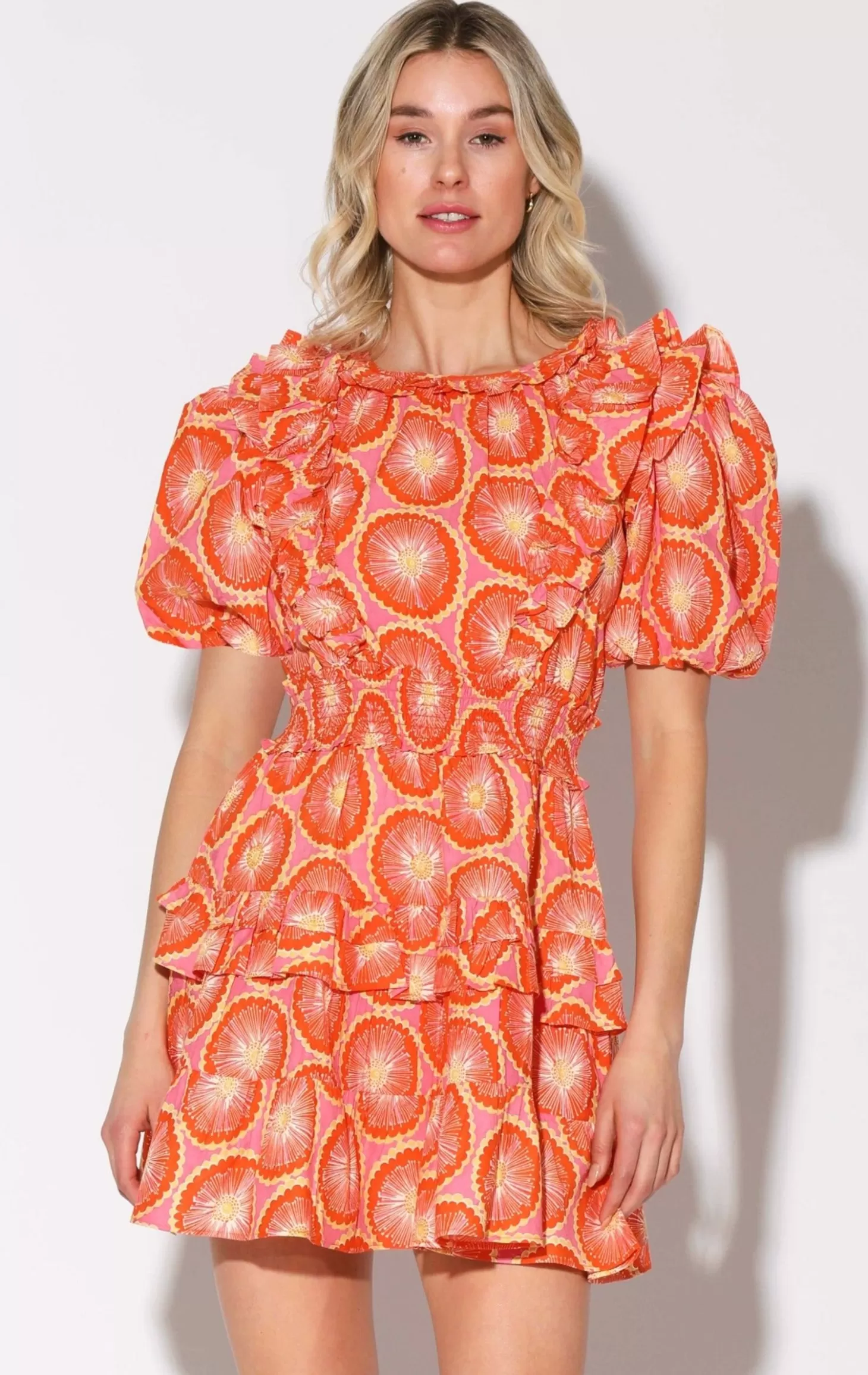 Ciara Dress, Orange Blossom>Walter Baker Hot