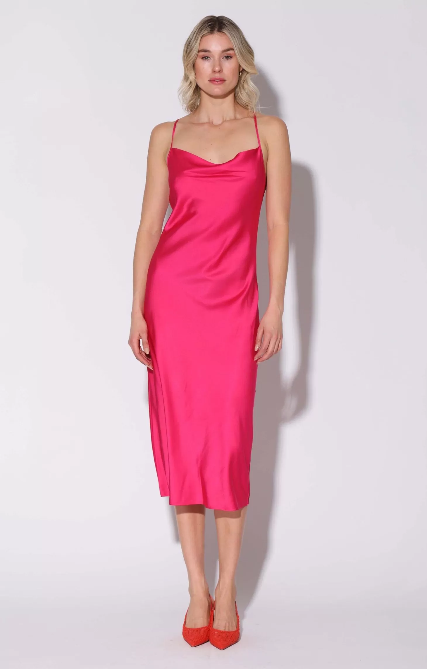 Dani Dress, Bright Pink>Walter Baker Fashion