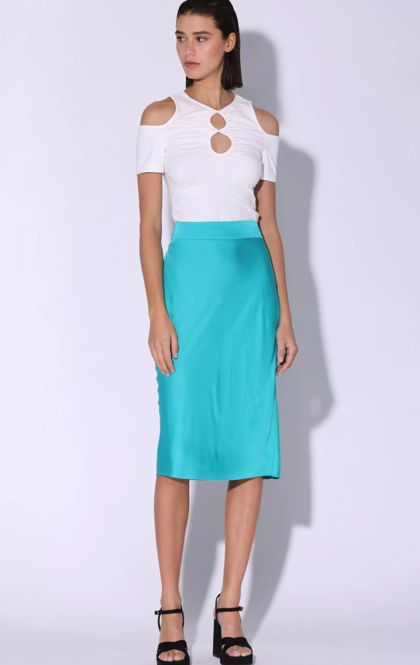 Daya Skirt, Turquoise>Walter Baker Outlet