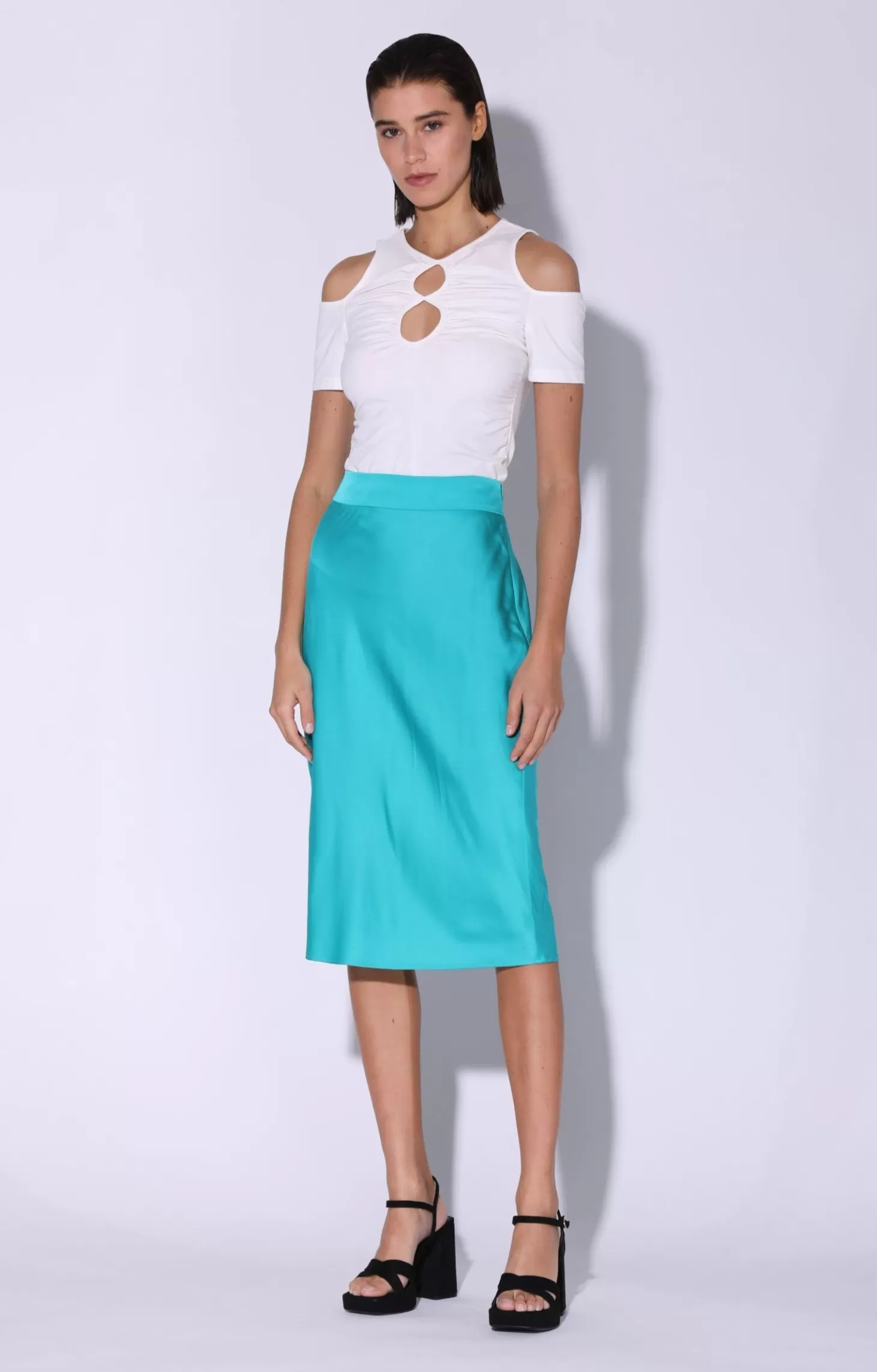 Daya Skirt, Turquoise>Walter Baker Outlet