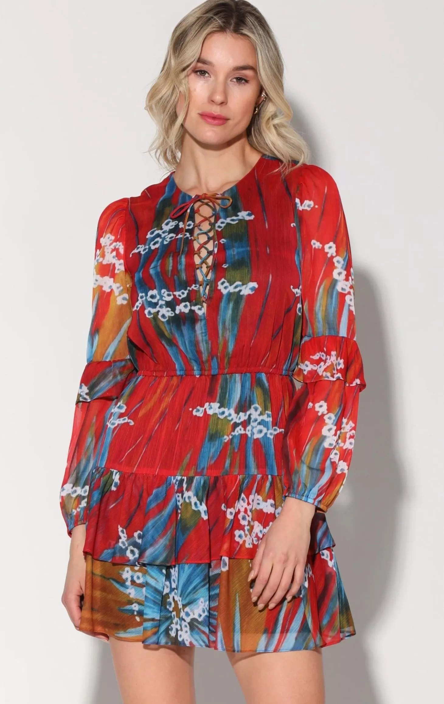 Devina Dress, Rio Palm>Walter Baker Discount