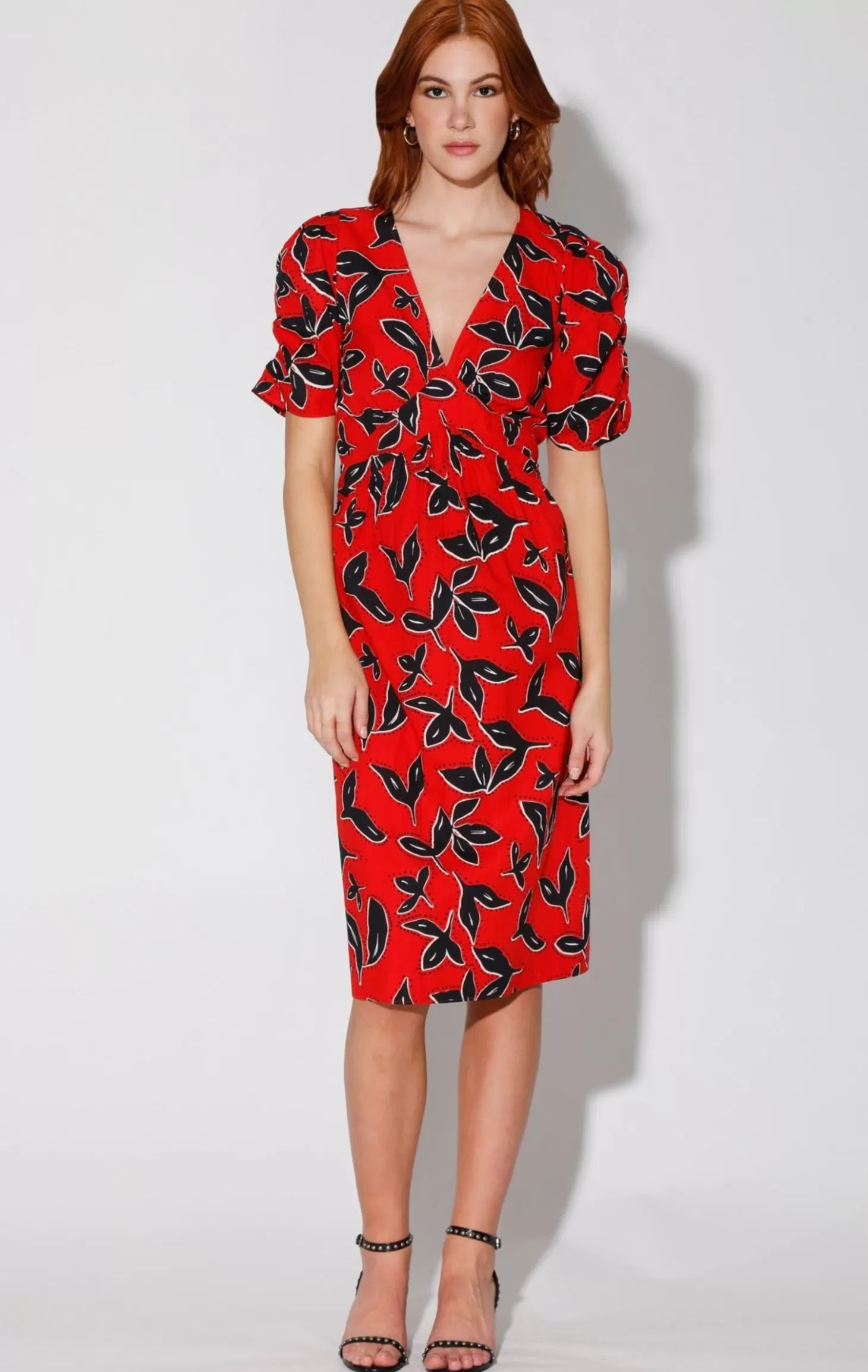 Fabienne Dress, Bold Persimmon>Walter Baker Shop