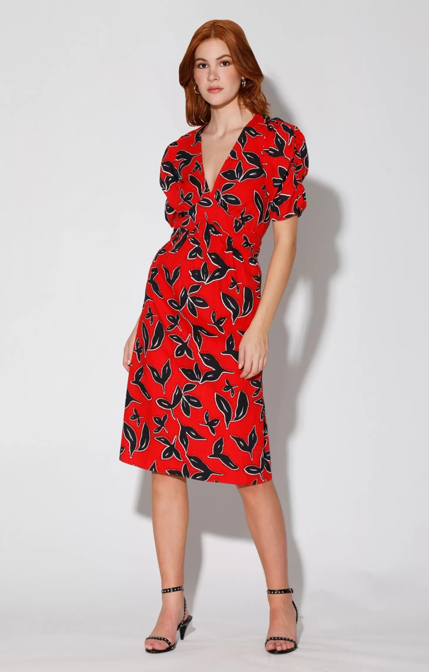 Fabienne Dress, Bold Persimmon>Walter Baker Shop