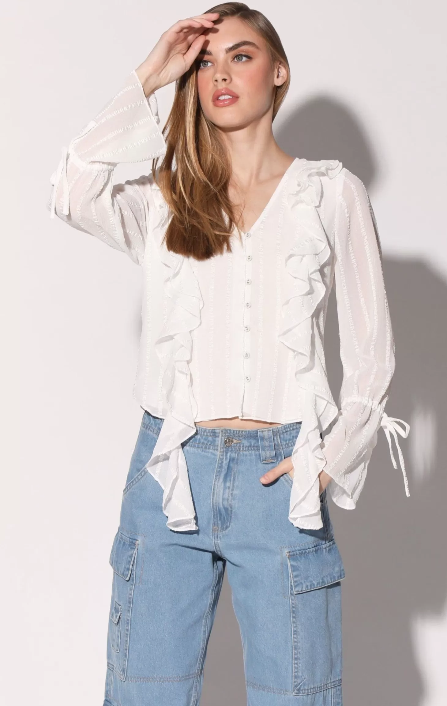 Francesca Top, Off White>Walter Baker Cheap