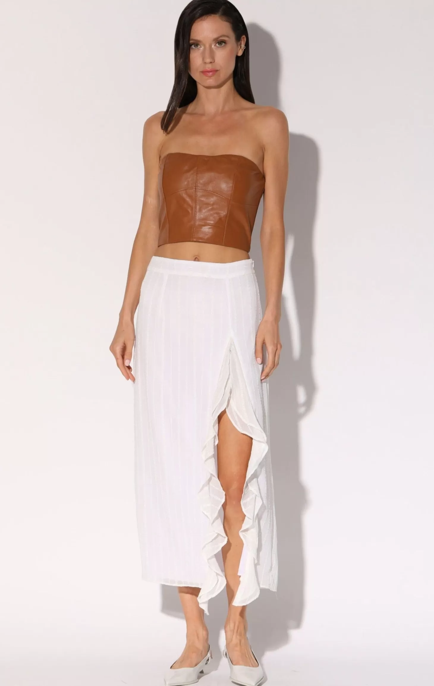 Frida Skirt, Off White>Walter Baker Best Sale