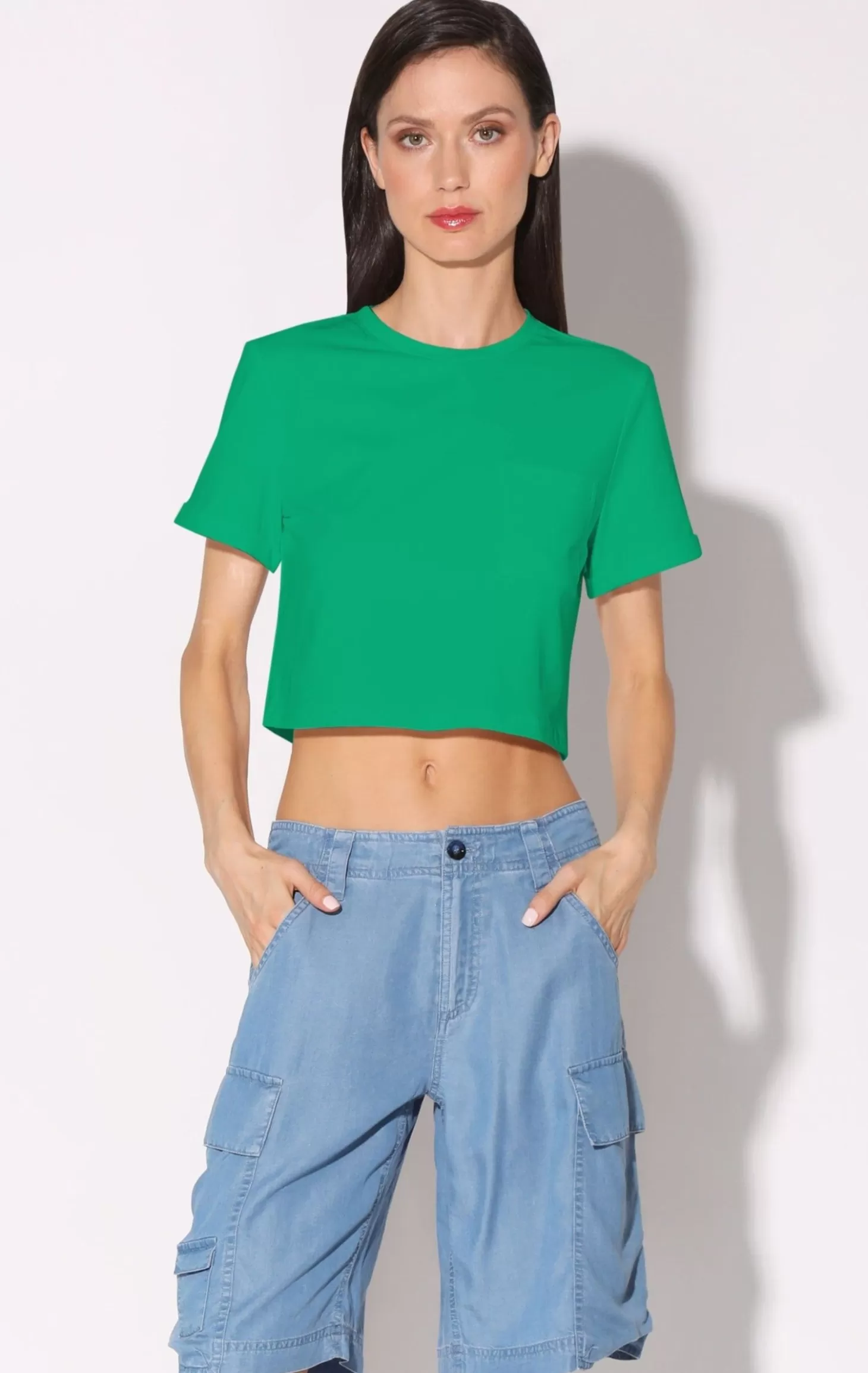 Halsey Top, Green>Walter Baker Discount