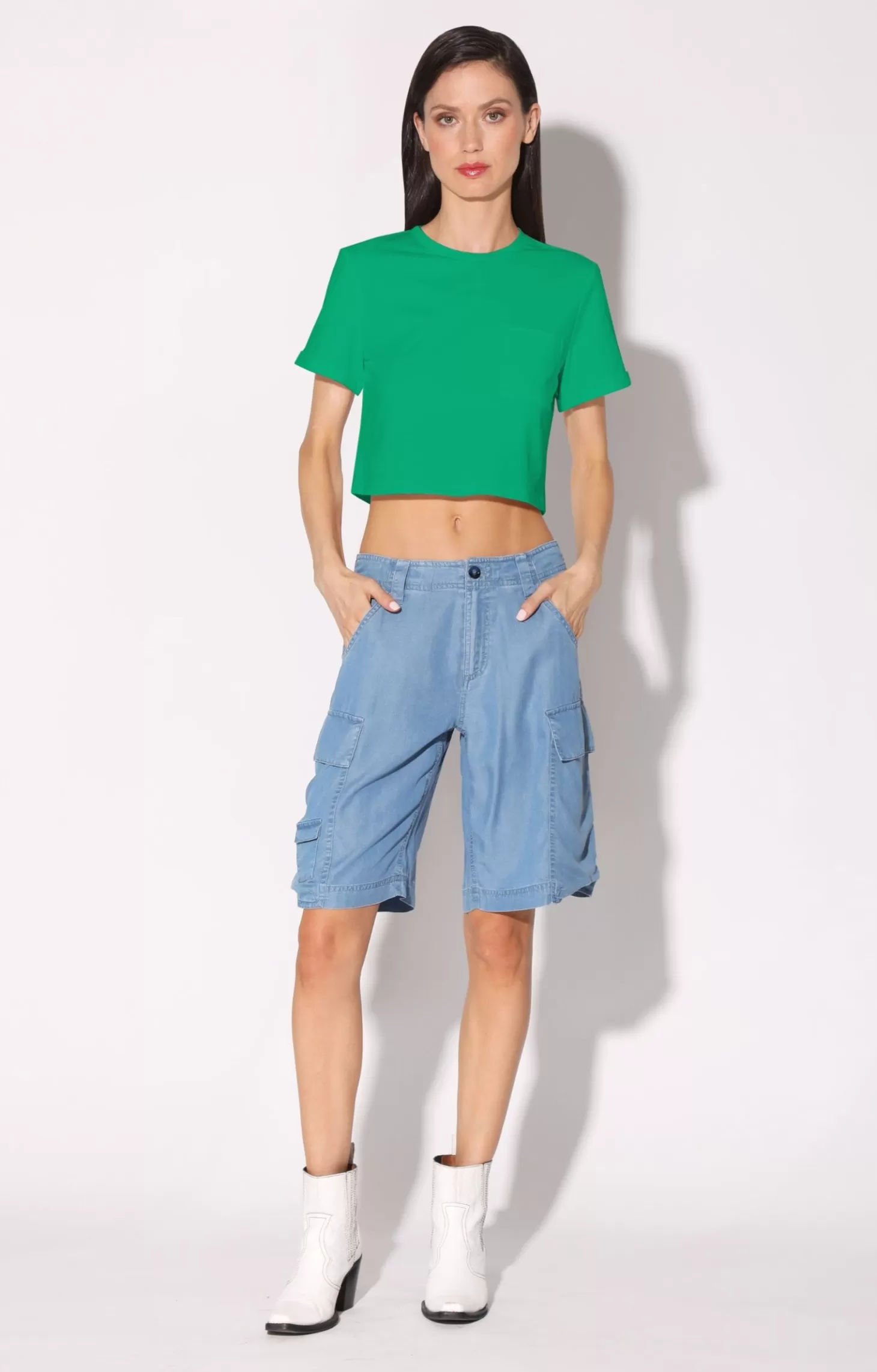 Halsey Top, Green>Walter Baker Discount