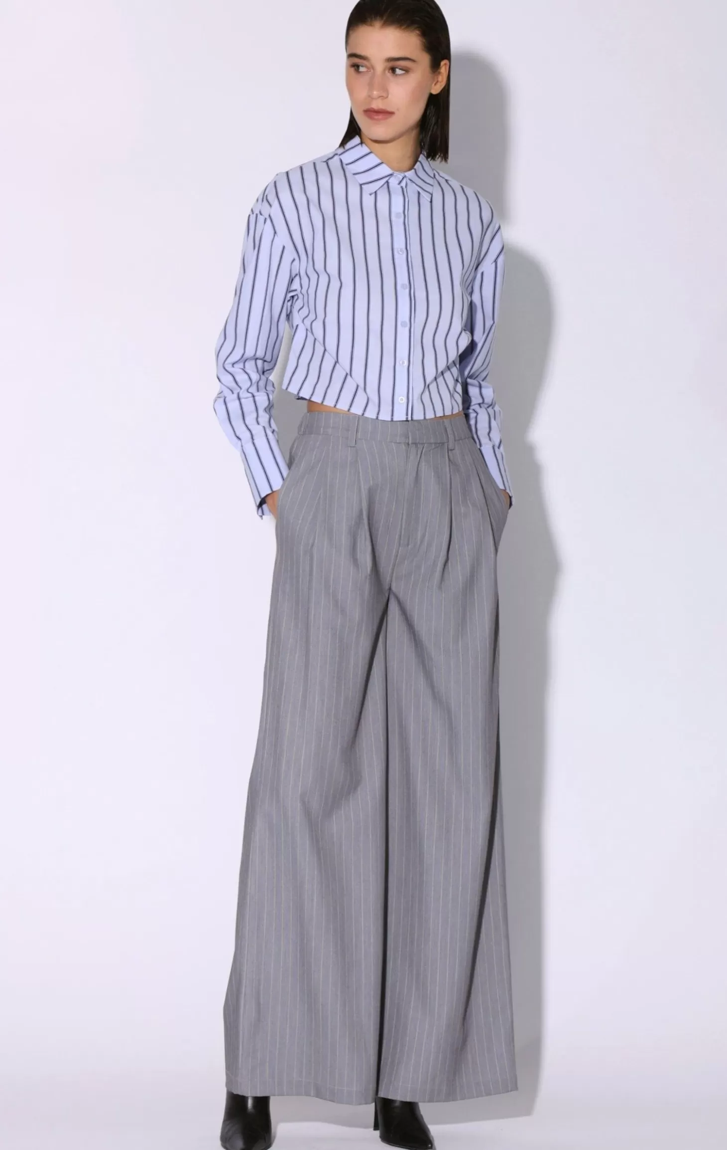 Kaiden Pant, Heather Pin Stripe>Walter Baker Flash Sale