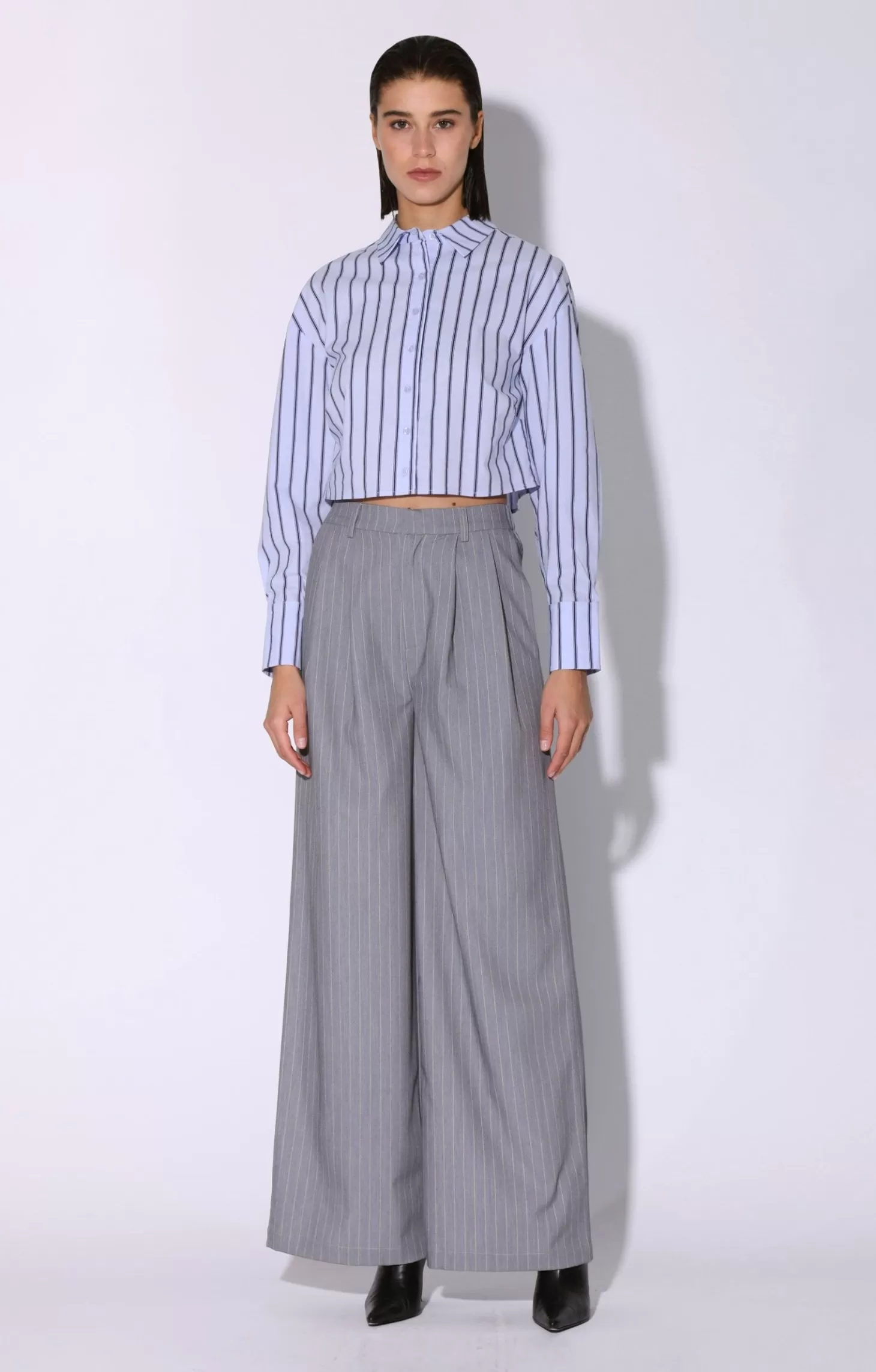 Kaiden Pant, Heather Pin Stripe>Walter Baker Flash Sale