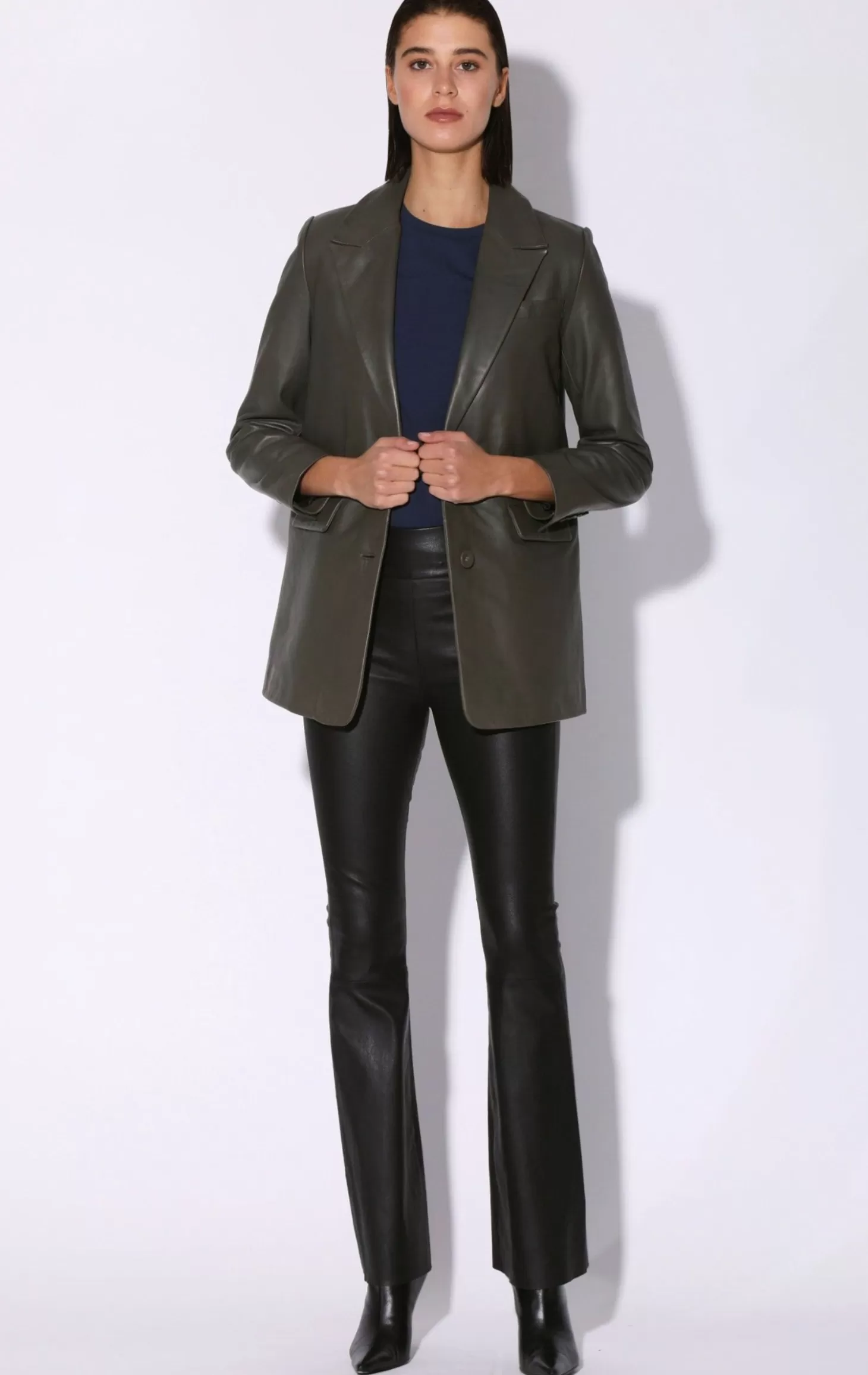 Kiki Blazer, Moss-Leather>Walter Baker Outlet