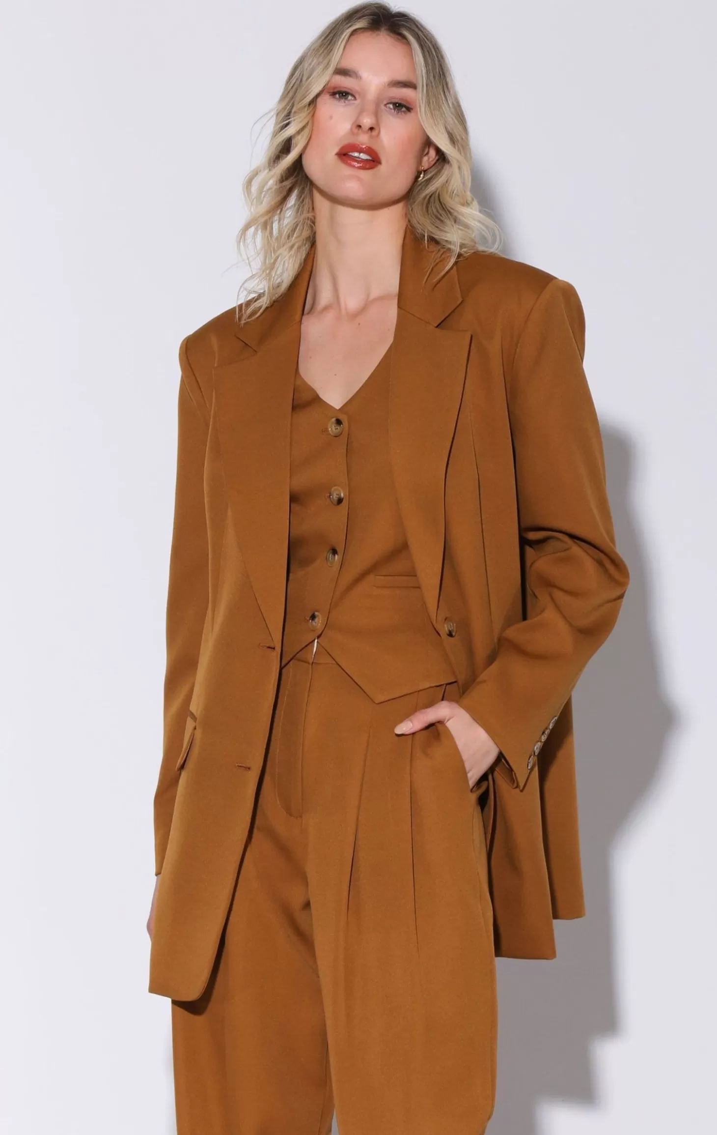 Kira Blazer, Camel>Walter Baker Store