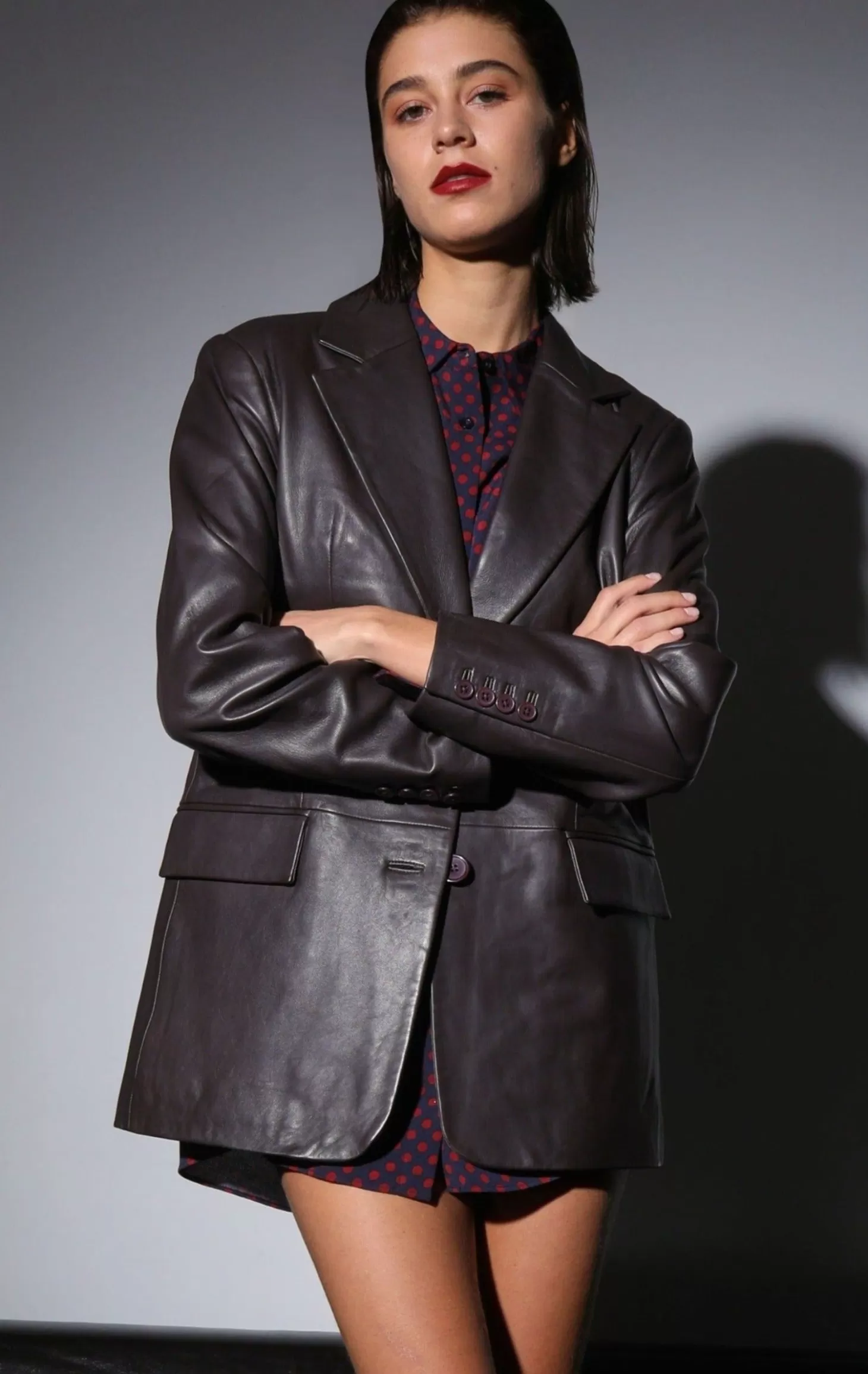 Kira Blazer, Mocha-Leather>Walter Baker Flash Sale