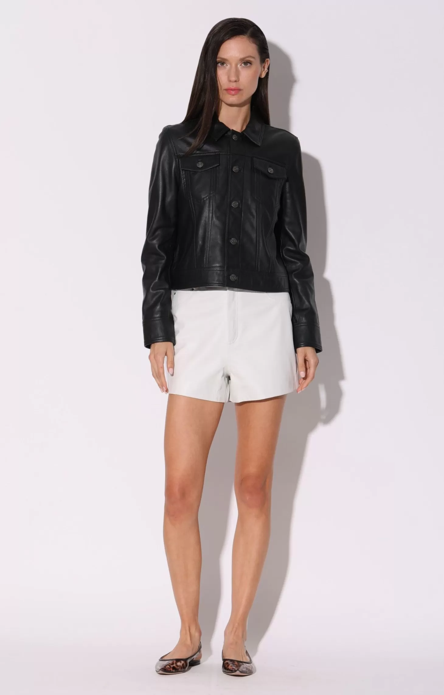 Laine Jacket, Black-Leather>Walter Baker Best Sale