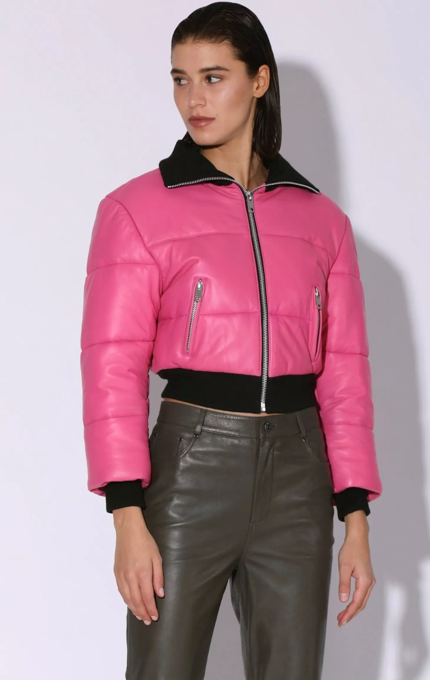 Laylah Jacket, Candy-Leather>Walter Baker Hot