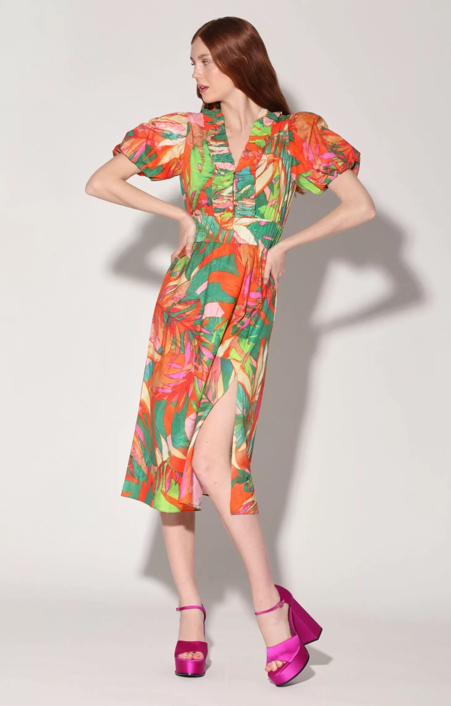 Leela Dress, Morning Glory>Walter Baker Cheap