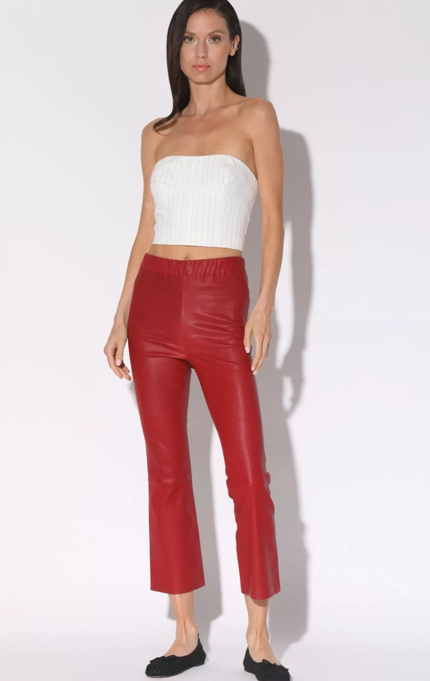 Lori Pant, Red-Leather>Walter Baker Store