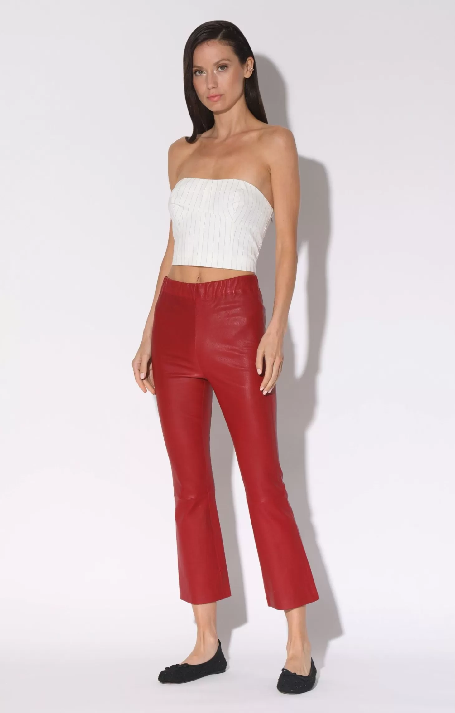 Lori Pant, Red-Leather>Walter Baker Store