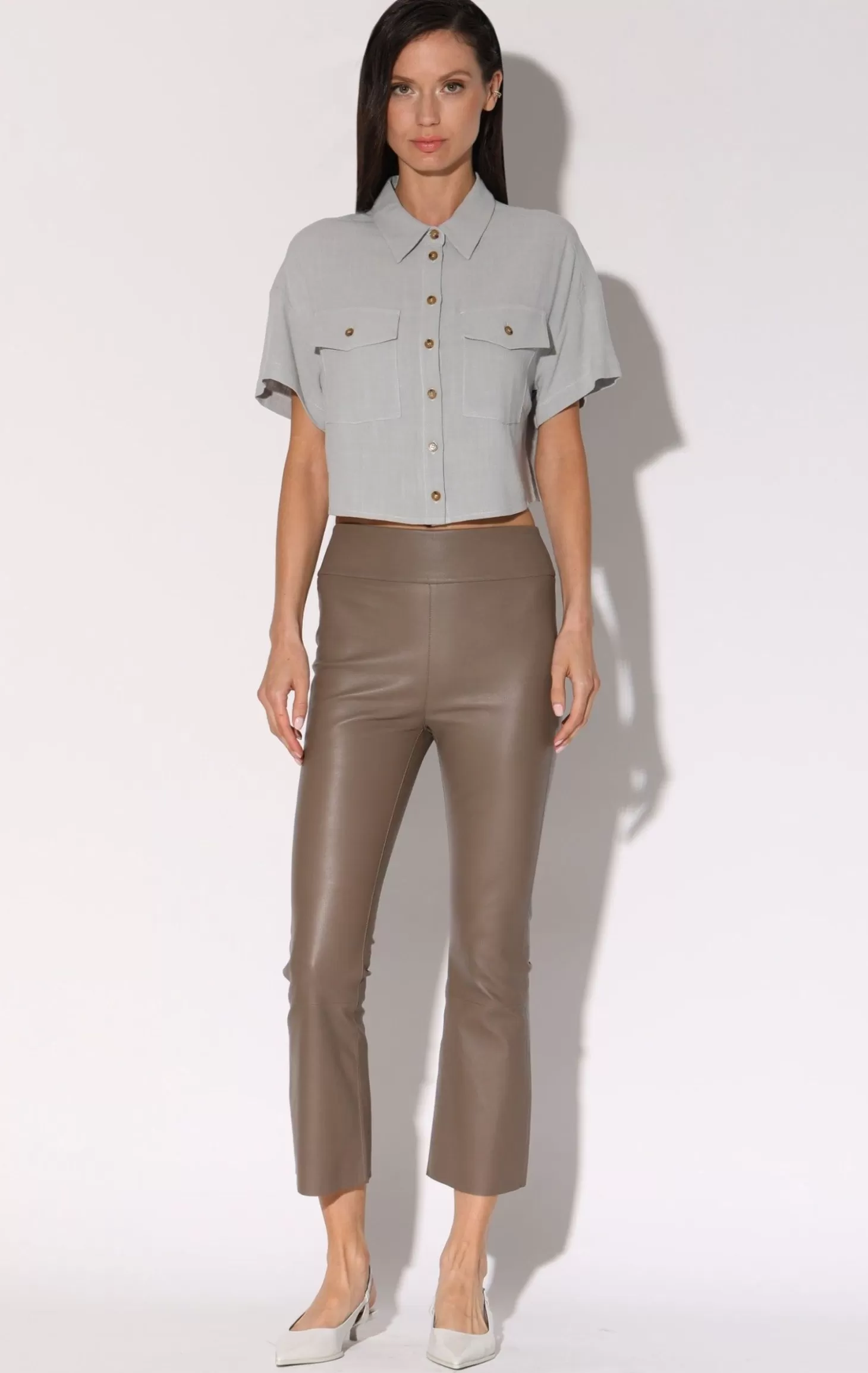 Luisa Pant, Sand-Stretch Leather>Walter Baker Flash Sale