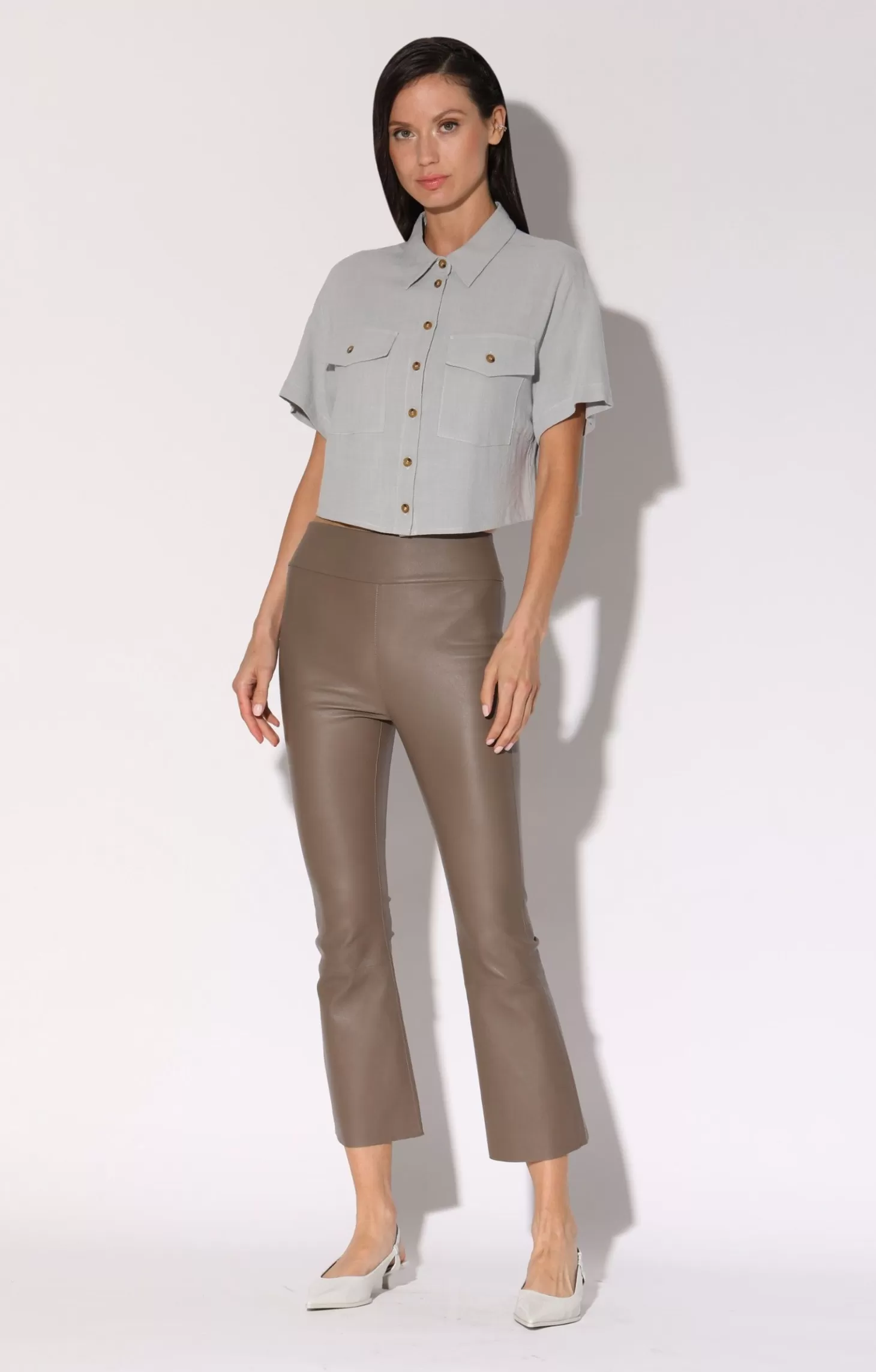 Luisa Pant, Sand-Stretch Leather>Walter Baker Flash Sale