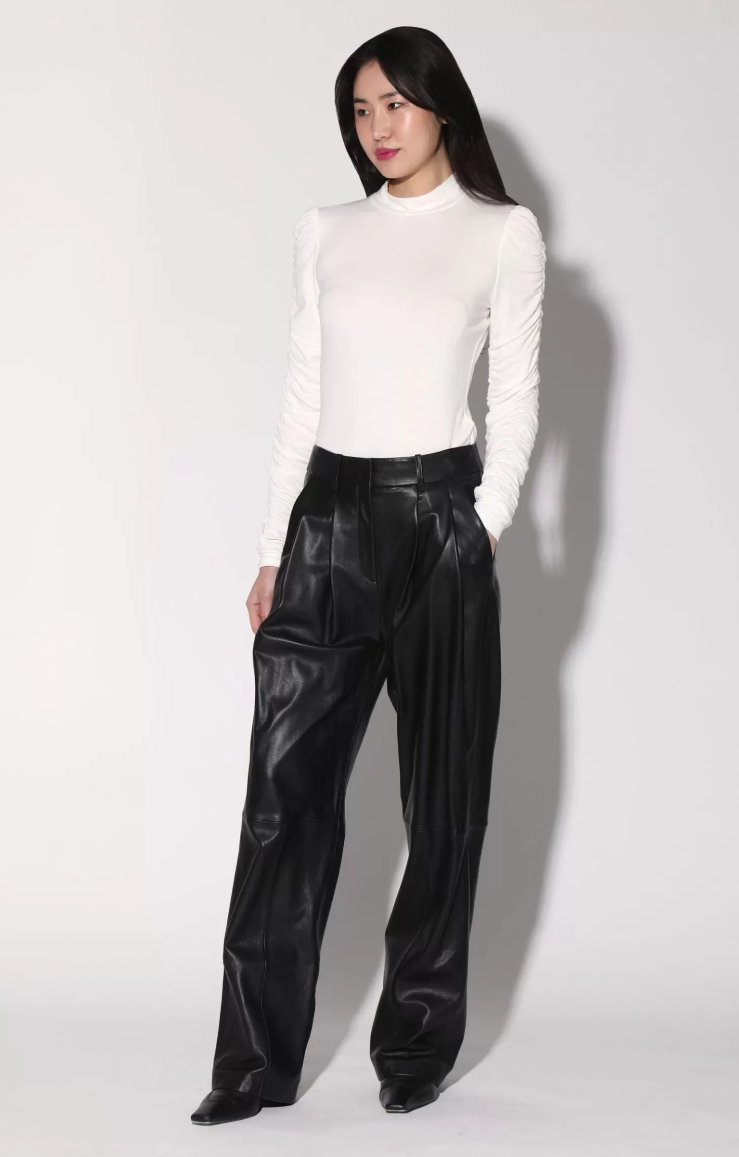 Luka Pant, Black-Leather>Walter Baker Flash Sale