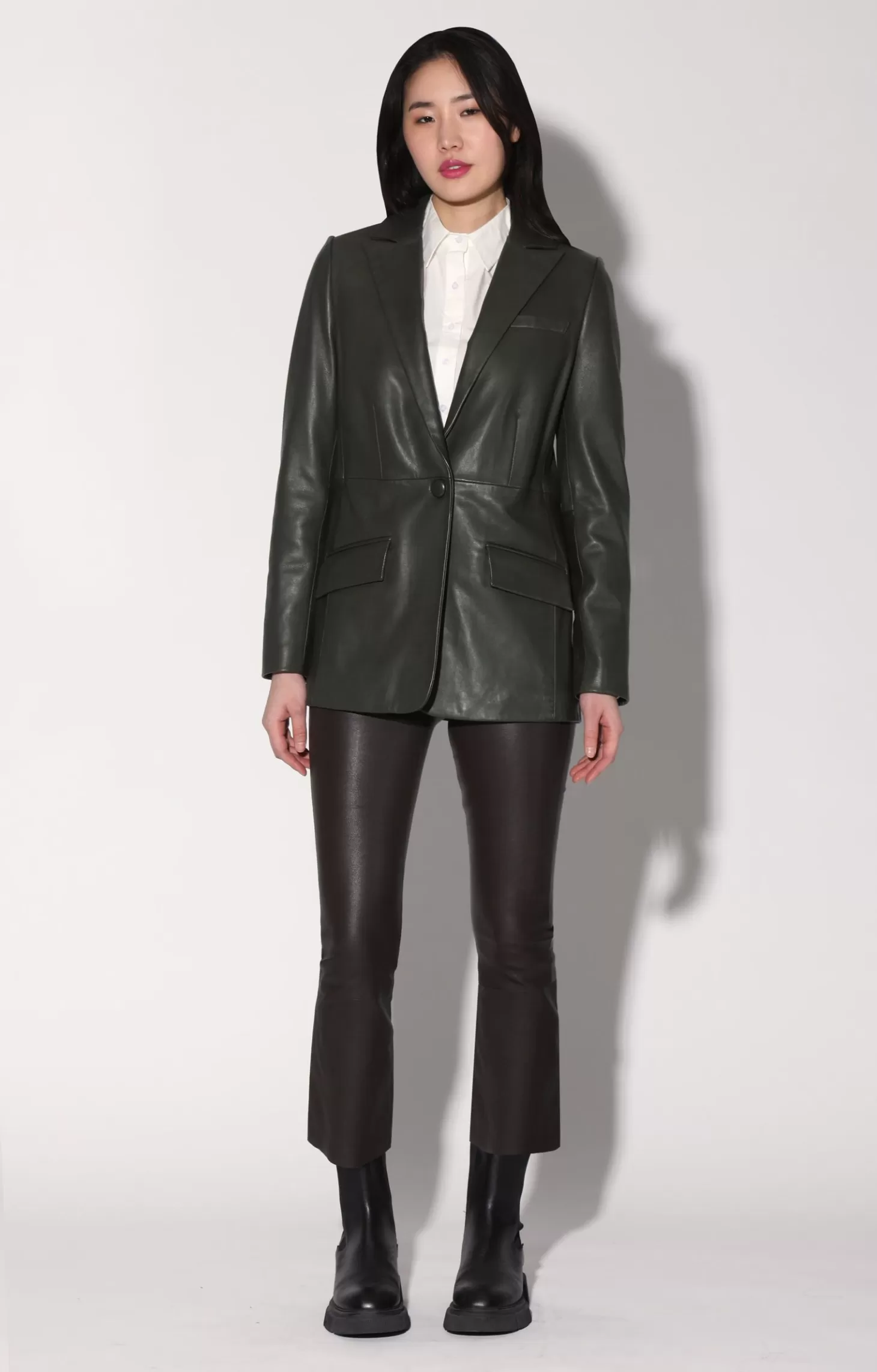 Mia Blazer, Basil-Leather>Walter Baker New