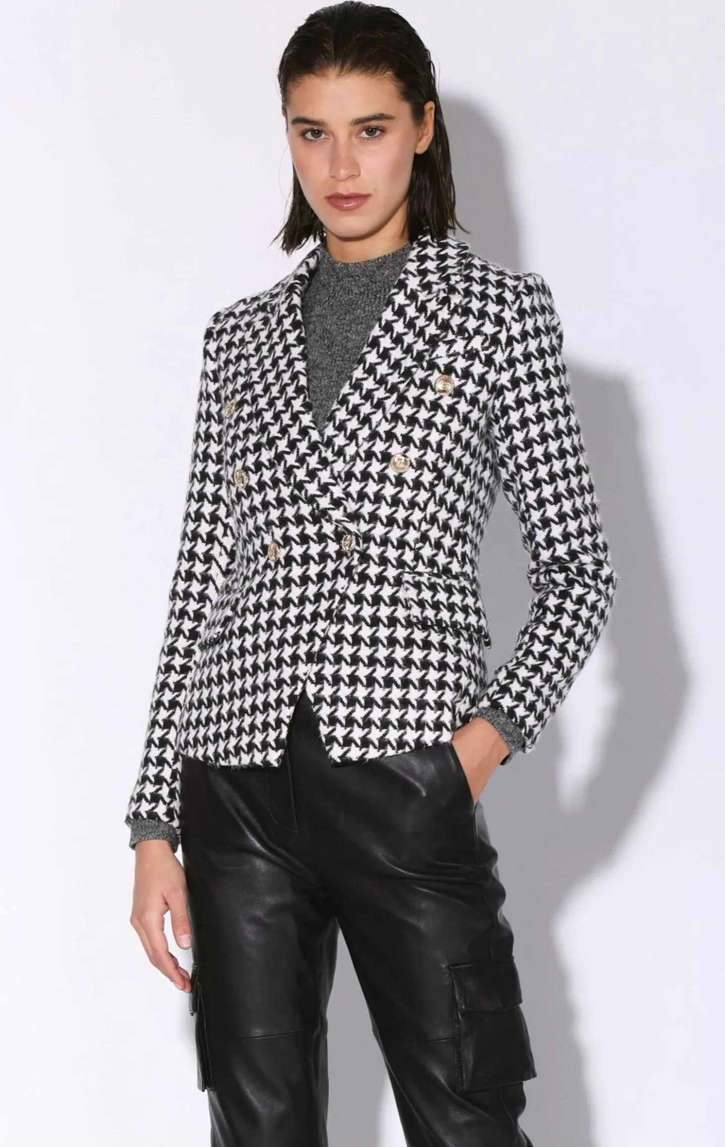 Phelps Blazer, Posh Houndstooth>Walter Baker Hot