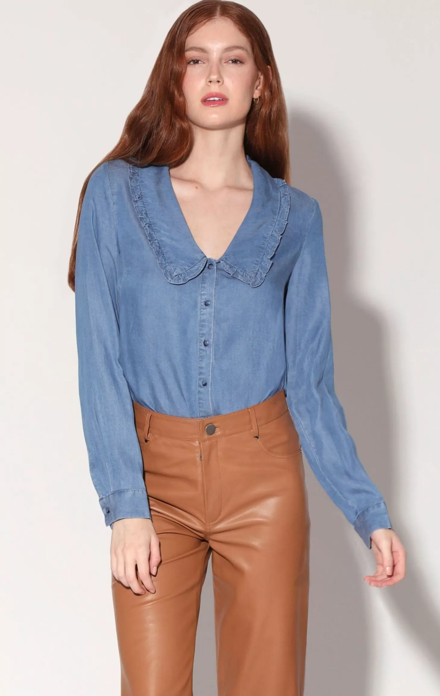 Rachel Top, Medium Wash>Walter Baker Cheap