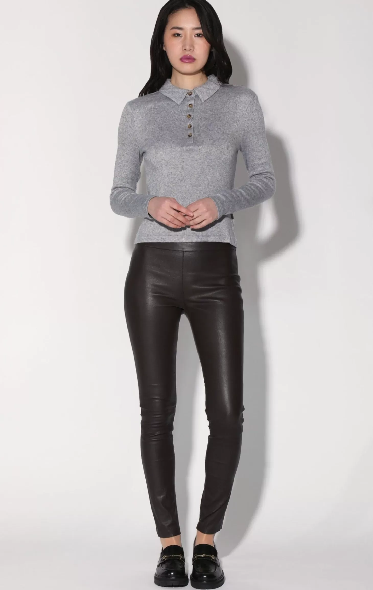 Raquelle Pant, Mocha-Stretch Leather>Walter Baker Online