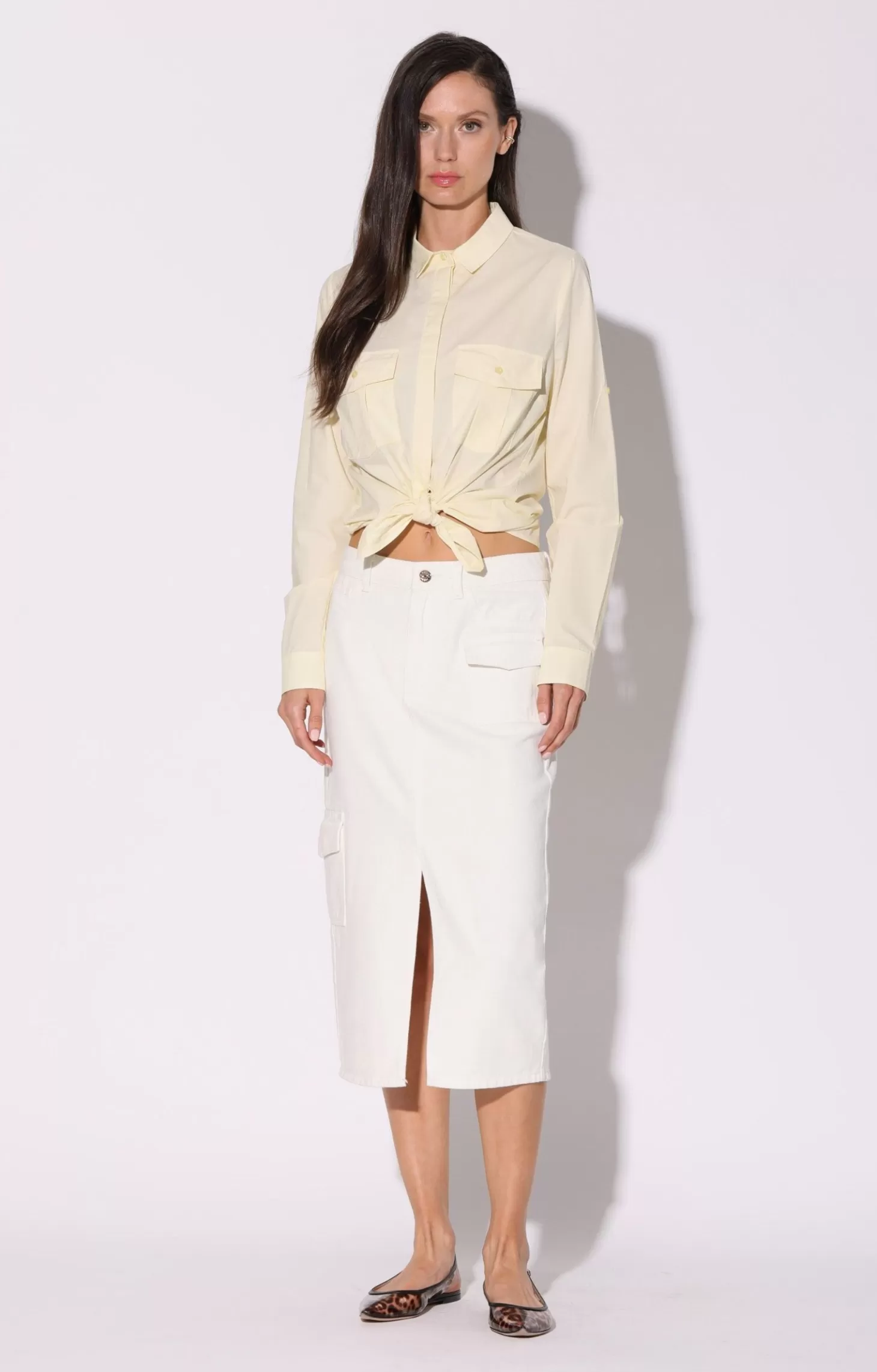 Selene Skirt, White>Walter Baker Best Sale