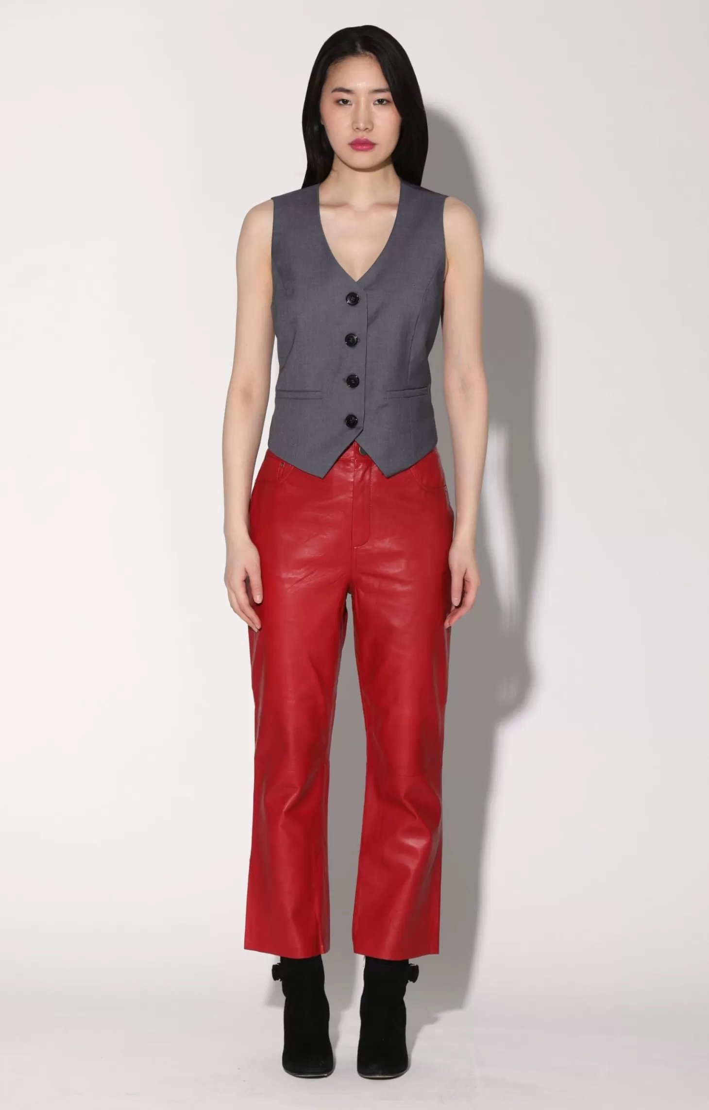 Selma Pant, Red-Leather>Walter Baker Best Sale