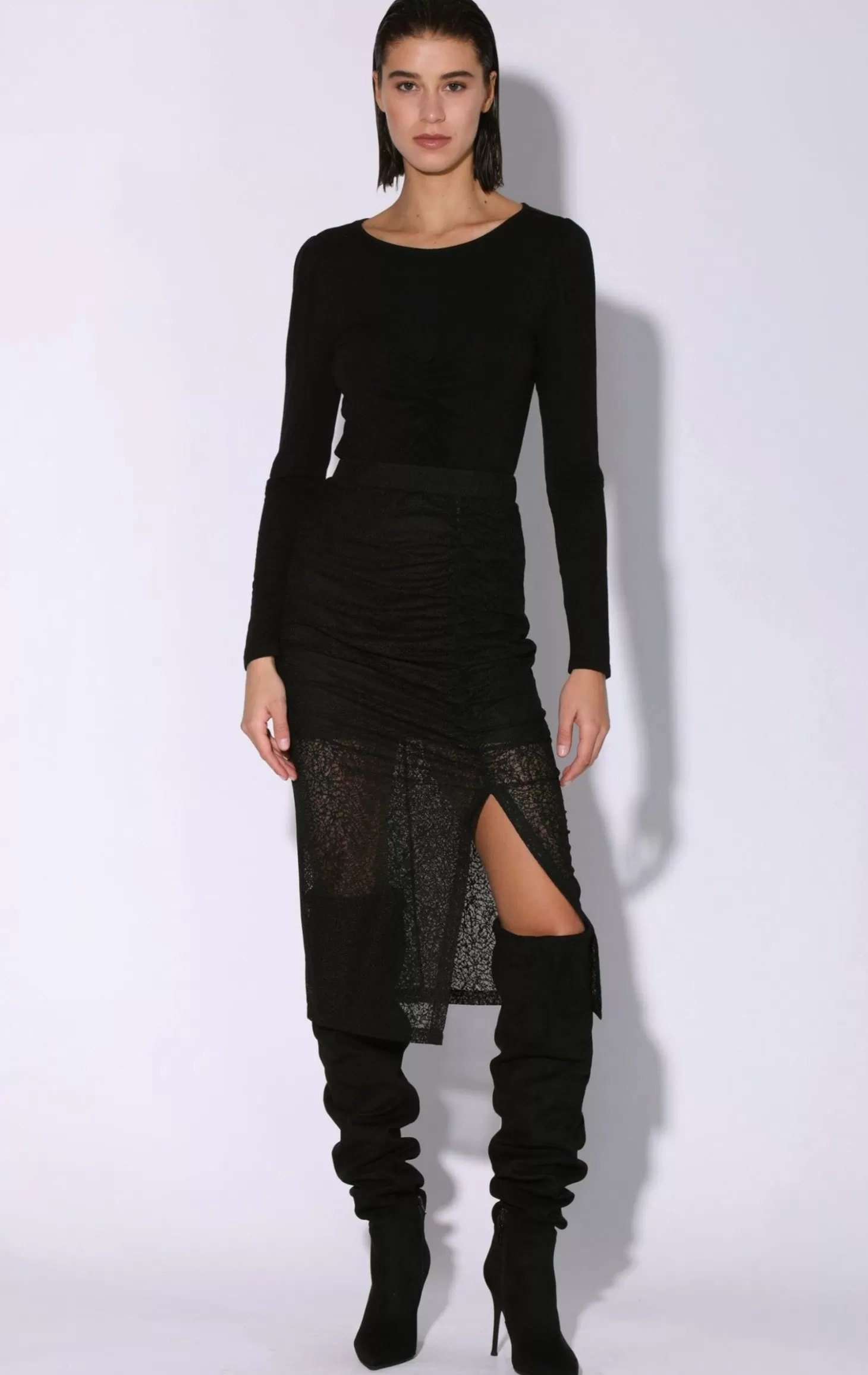 Stefana Skirt, Black>Walter Baker Hot