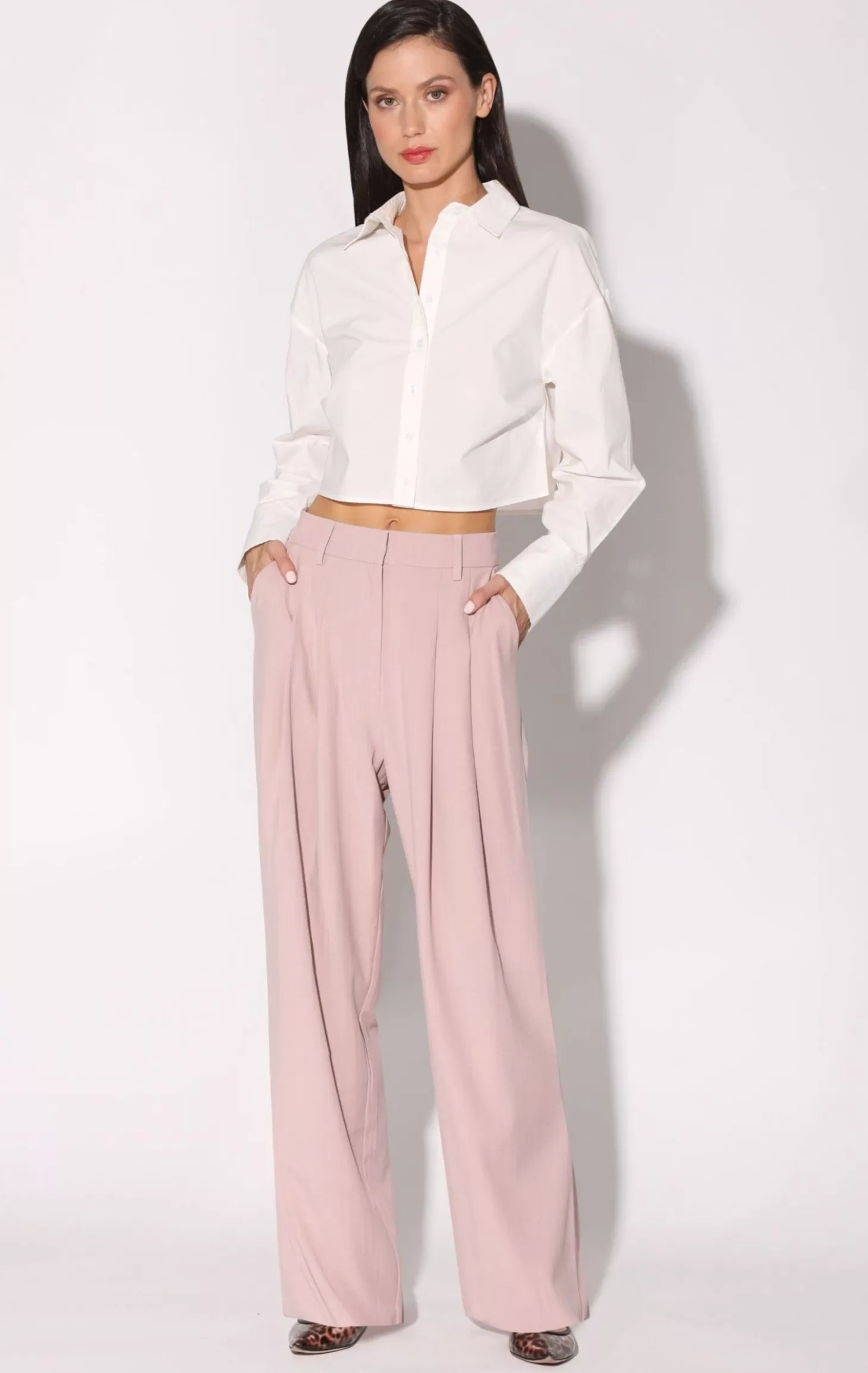 Tammy Pant, Cagney Stripe Blush>Walter Baker New