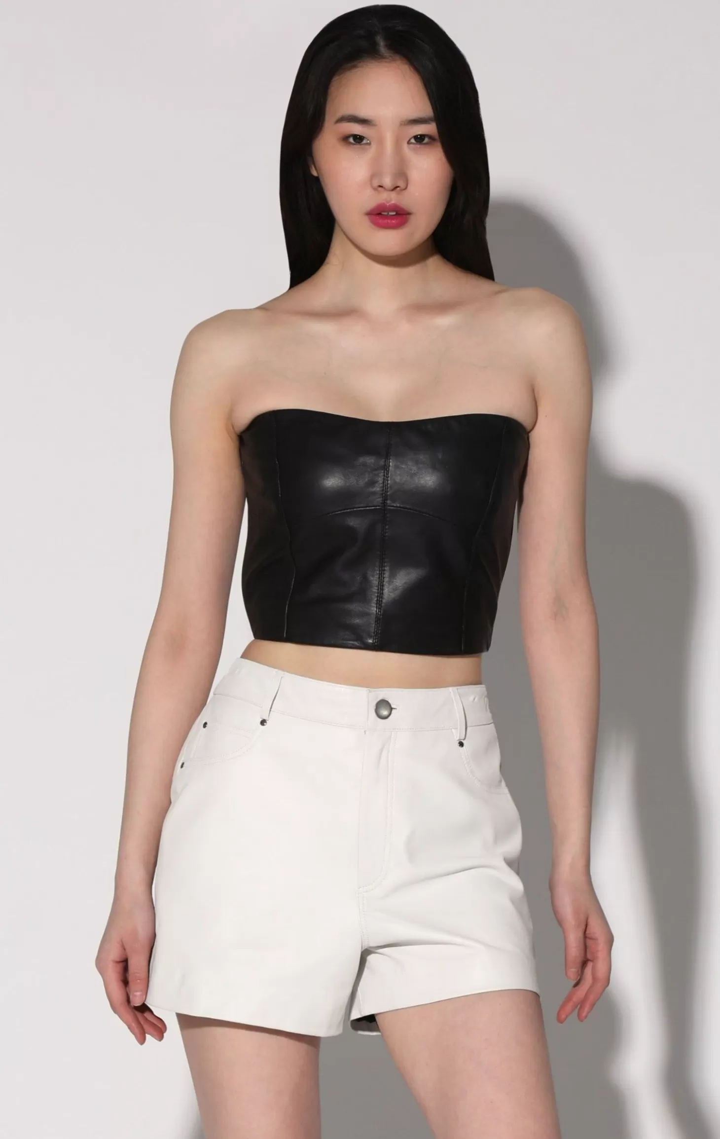 Tanvi Top, Black-Leather>Walter Baker New