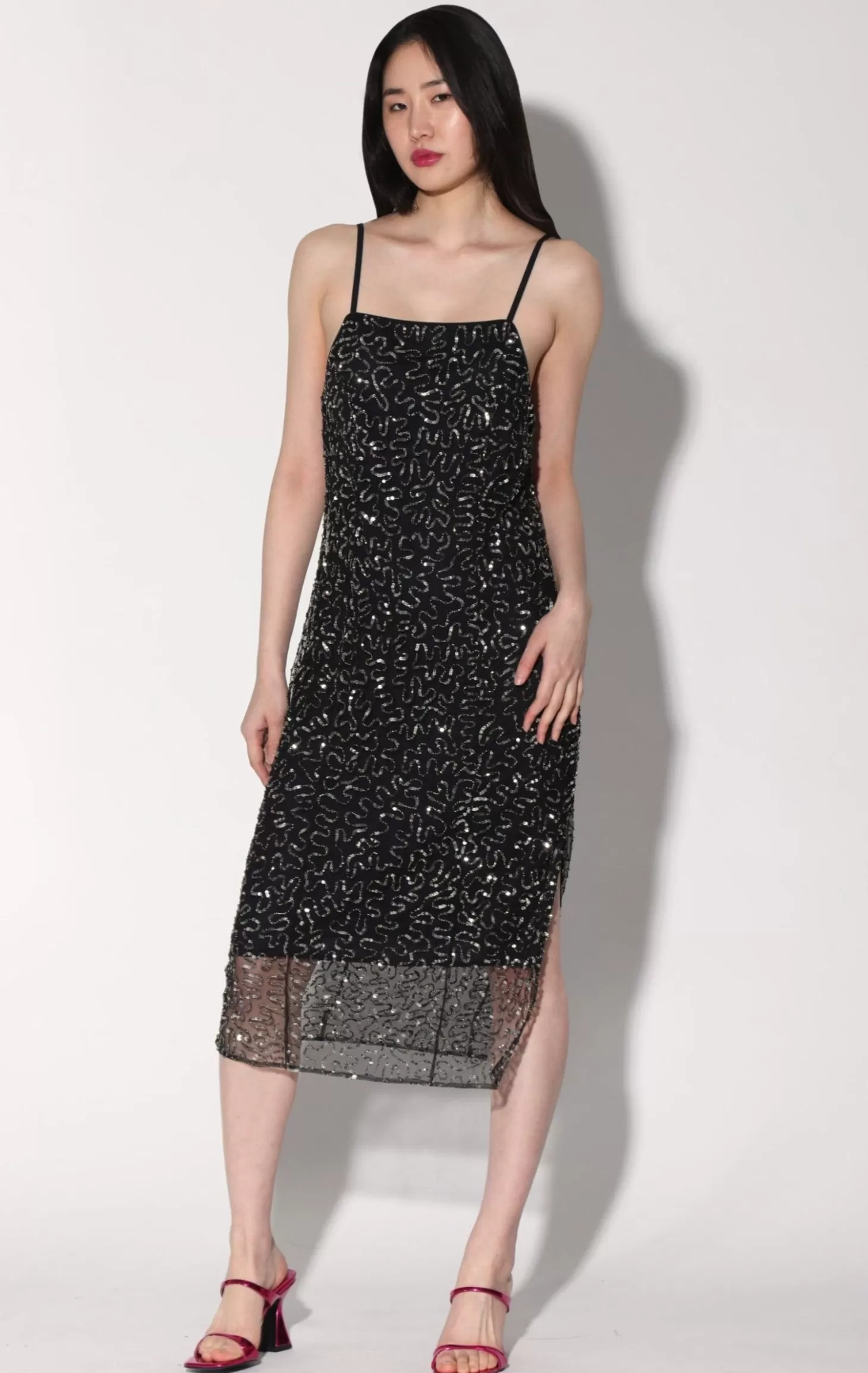 Tori Dress, Swirl Sequin>Walter Baker Outlet