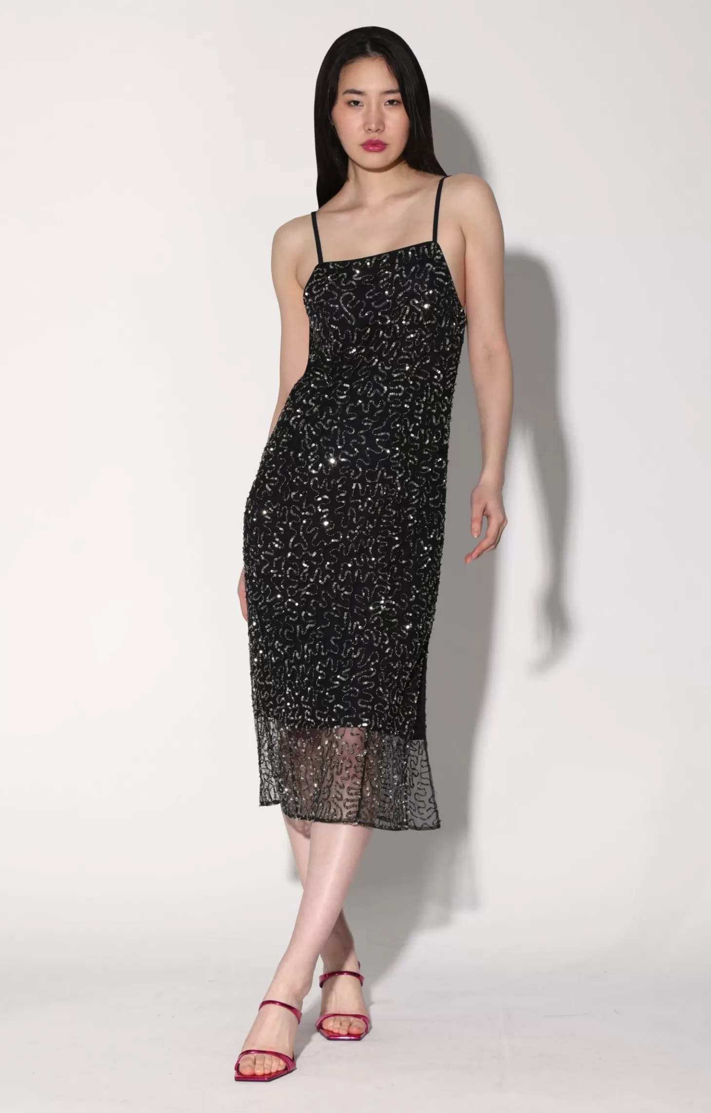 Tori Dress, Swirl Sequin>Walter Baker Outlet