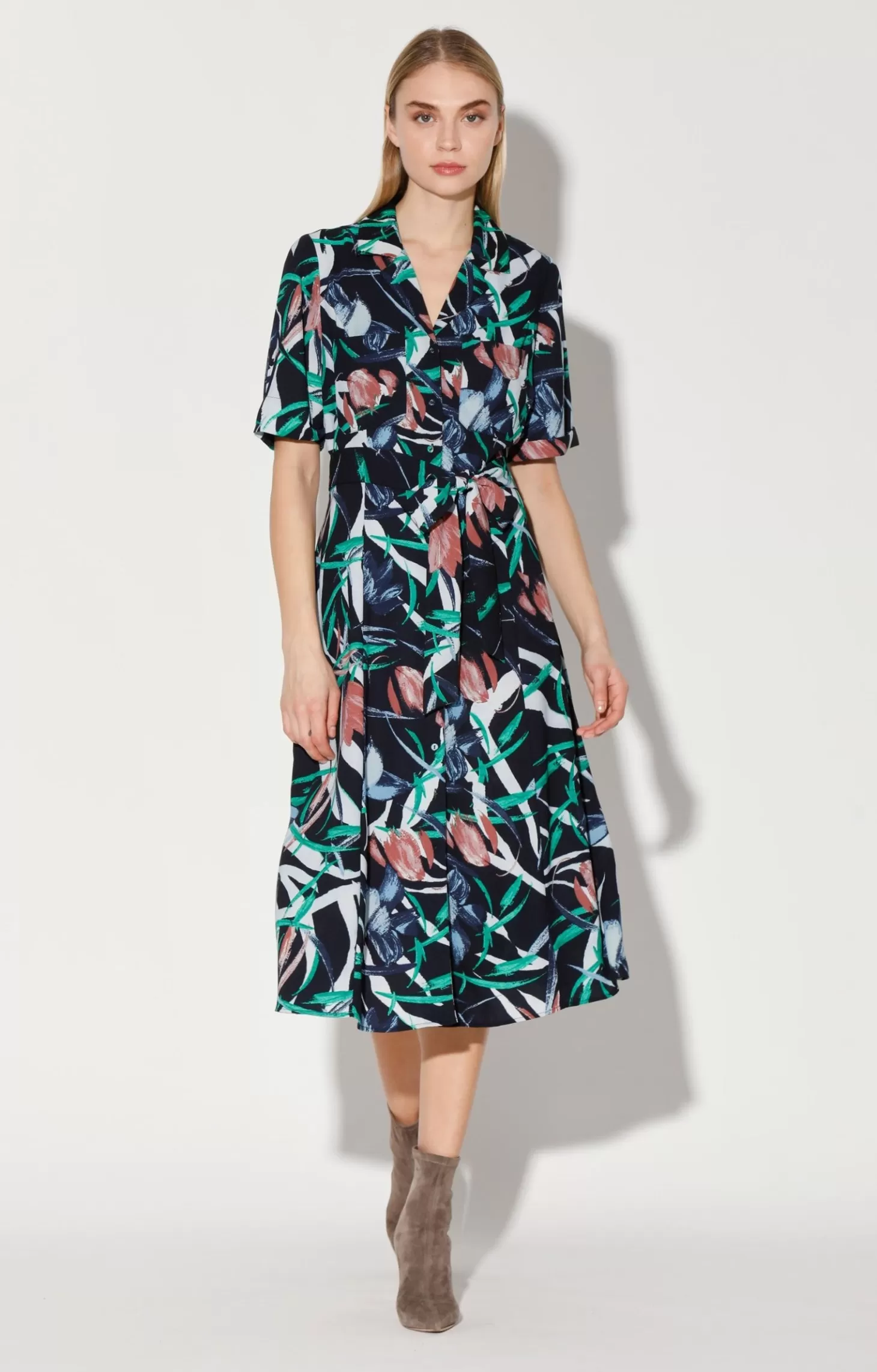 Valencia Dress, Midnight Tulip>Walter Baker New