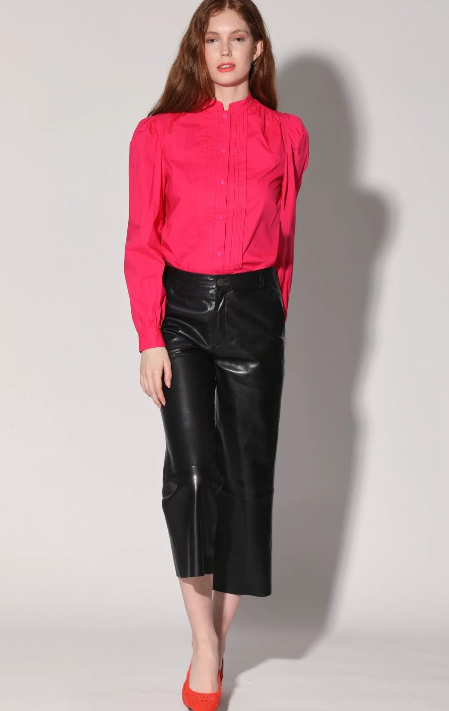 Venice Pant, Black-Leather>Walter Baker Fashion