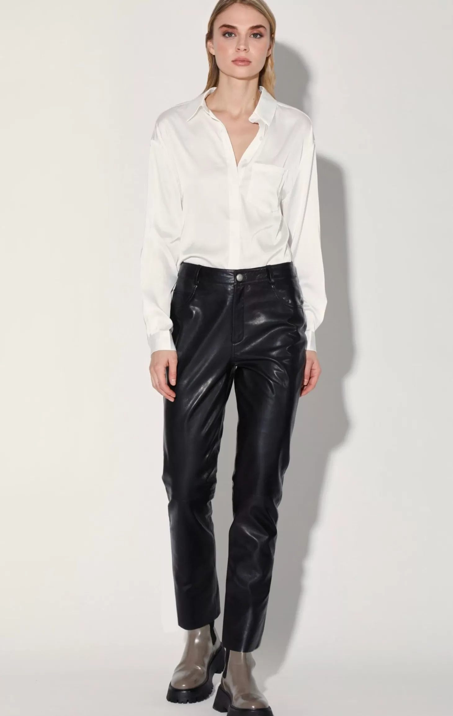 Yvette Pant, Black-Leather>Walter Baker Best