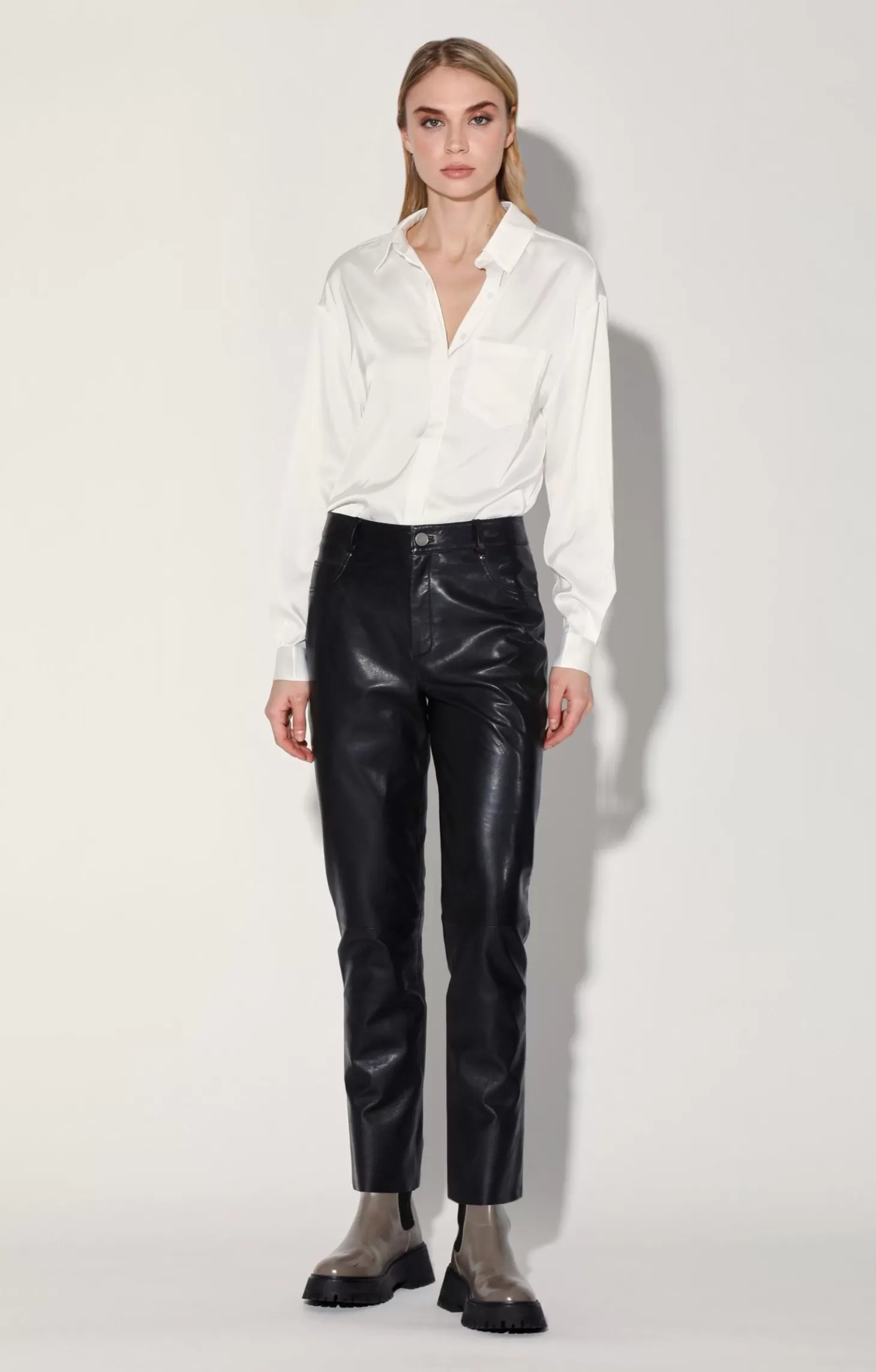 Yvette Pant, Black-Leather>Walter Baker Best